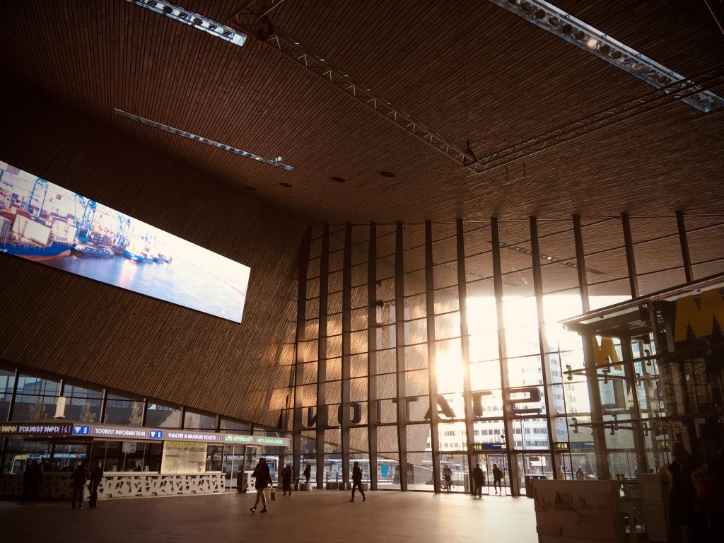 Rotterdam Daily Photo: Rotterdam Central station, walk to the light